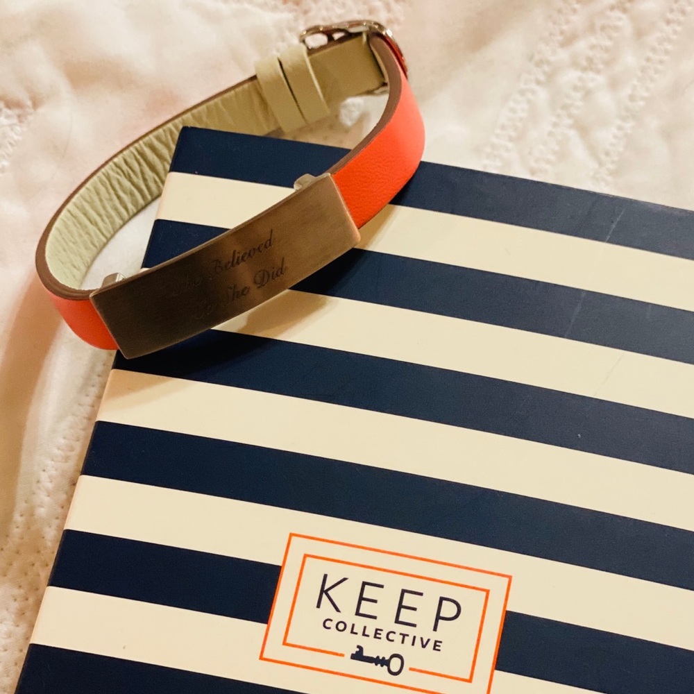 "She Believed So She Did" Keep Collective bracelet